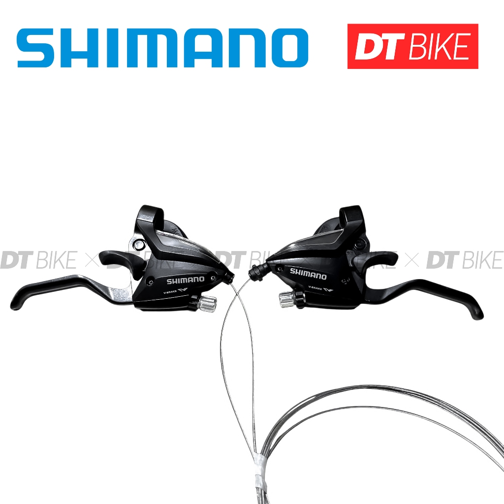 [ Chính Hãng SHIMANO ] TAY ĐỀ SHIMANO ST EF500 3x7 Speed - TÍCH HỢP TAY THẮNG