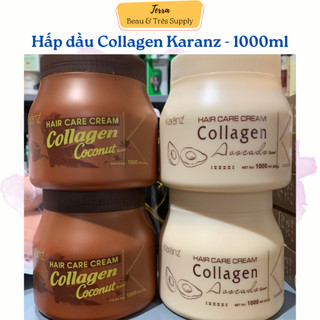Hấp dầu, ủ tóc Collagen Dừa Karanz - 1000ml (Dừa - Bơ)