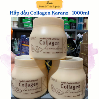 Hấp dầu, ủ tóc Collagen Dừa Karanz - 1000ml (Dừa - Bơ)