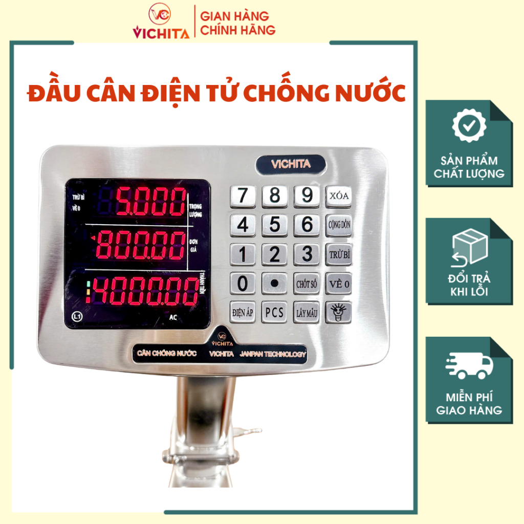 Mặt Đồng Hồ Hiển Thị Cân Điện Tử VICHITA Z1000 Cao Cấp