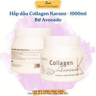 Hấp dầu, ủ tóc Collagen Dừa Karanz - 1000ml (Dừa - Bơ)