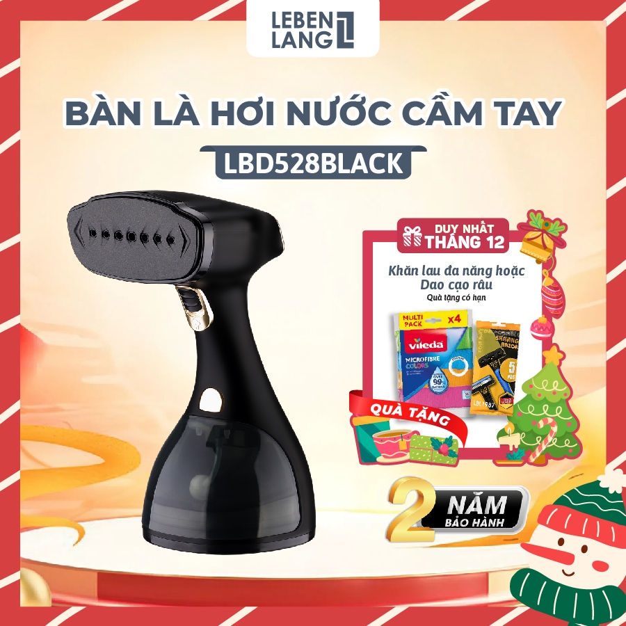 Bàn là hơi nước cầm tay Lebenlang LBD528, công suất 1500W, bình 300ml, nặng 800g, bảo hành 2 năm