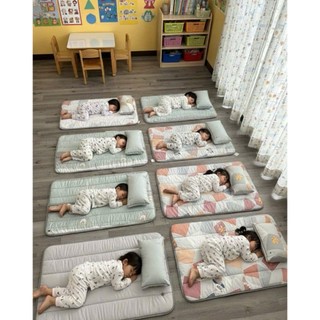 Bộ Nệm ngủ em bé TAKARA  bằng vải tencel lụa siêu xịn, Bộ ngủ em bé 3 món kèm túi đựng  80cmx120cm