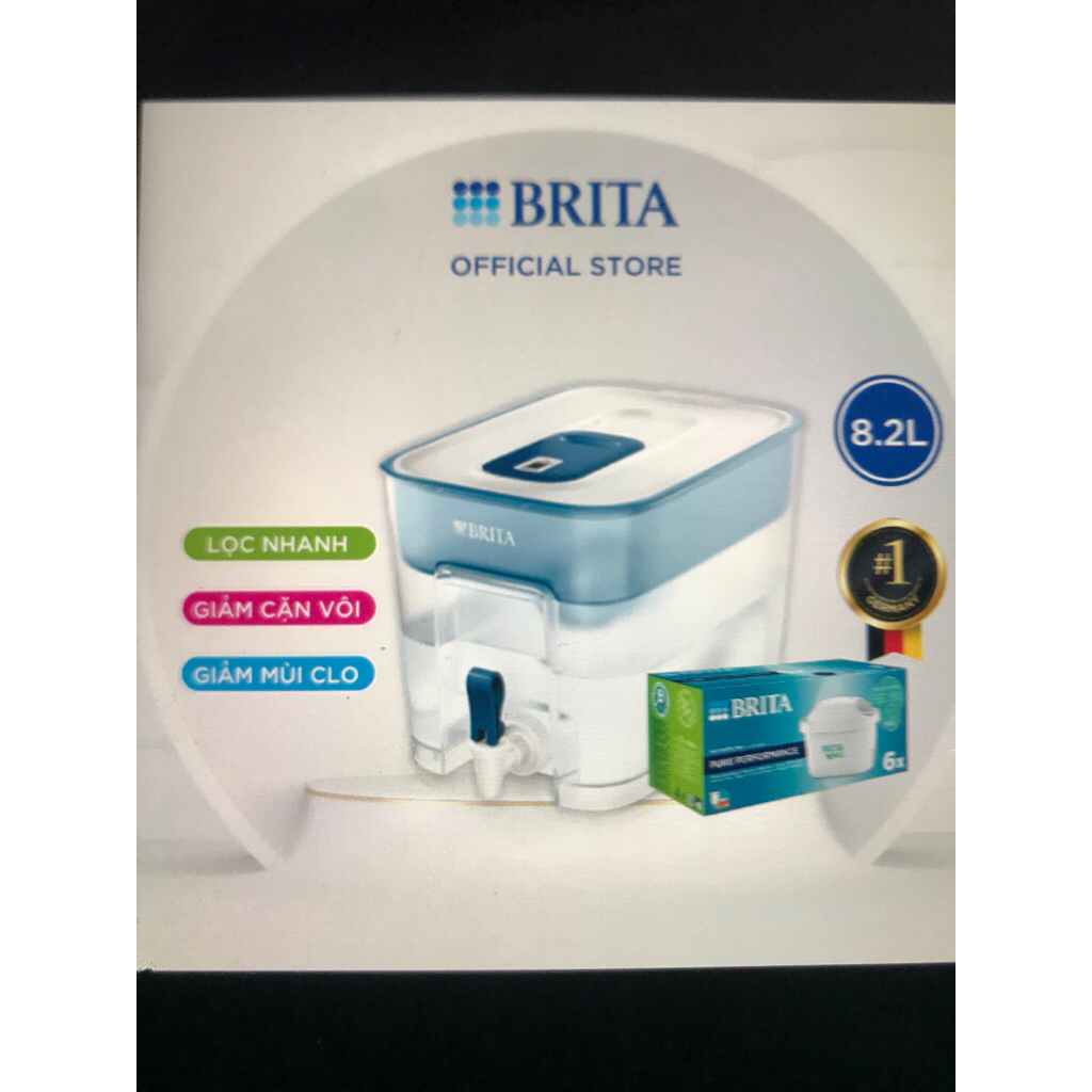 Bình lọc nước mini BRITA Maxtra pro 8,2L hộp 6 lõi lọc