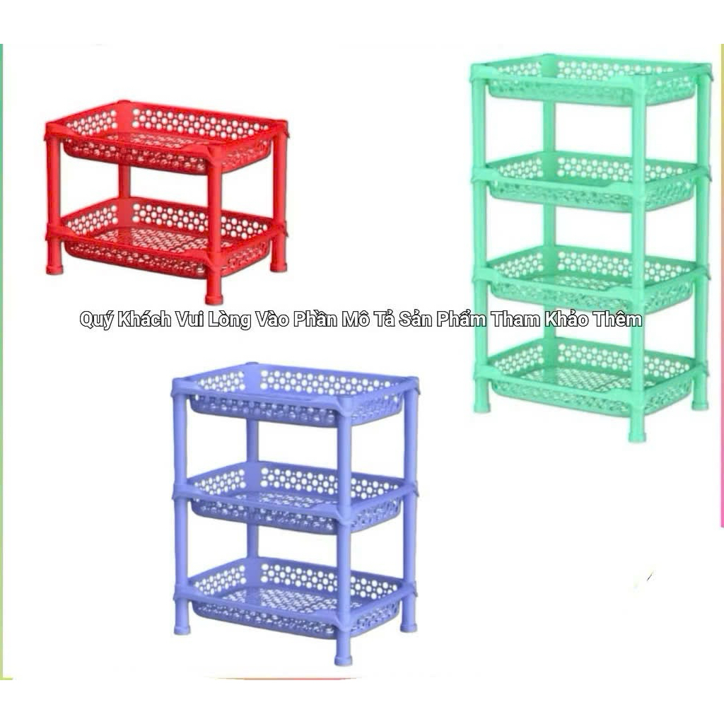 Kệ chén nhựa Duy Tân 2 tầng 3 tầng 4 tầng, kệ nhí, kệ lỡ, kệ nhỏ