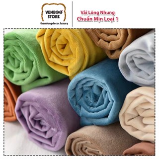    1m x 1m6  Vải Lông Nhung may gấu bông Hoa Hồng handmade cây thông Noel băng đô scrunchies ghế lười gấu Capybara VB 