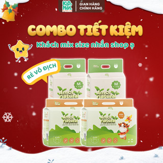   4A  COMBO 4 BỊCH tã bỉm AMOR NATURAL mỏng mát tiết kiệm size NB tới 4XL 