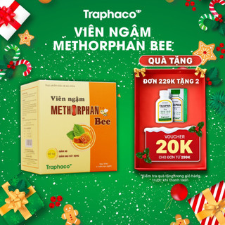  TPBVSK Viên Ngậm Methorphan Bee - Hỗ Trợ Giảm Ho Giảm Đau Rát Họng Viêm Họng Khản Tiếng Viêm Phế Quản 