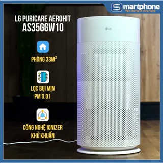  Máy Lọc Không Khí Cho Phòng Ngủ LG Puricare Aero Hit AS35GGW10 - Bảo Hành CH 12 Tháng Toàn Quốc Tại Nhà 