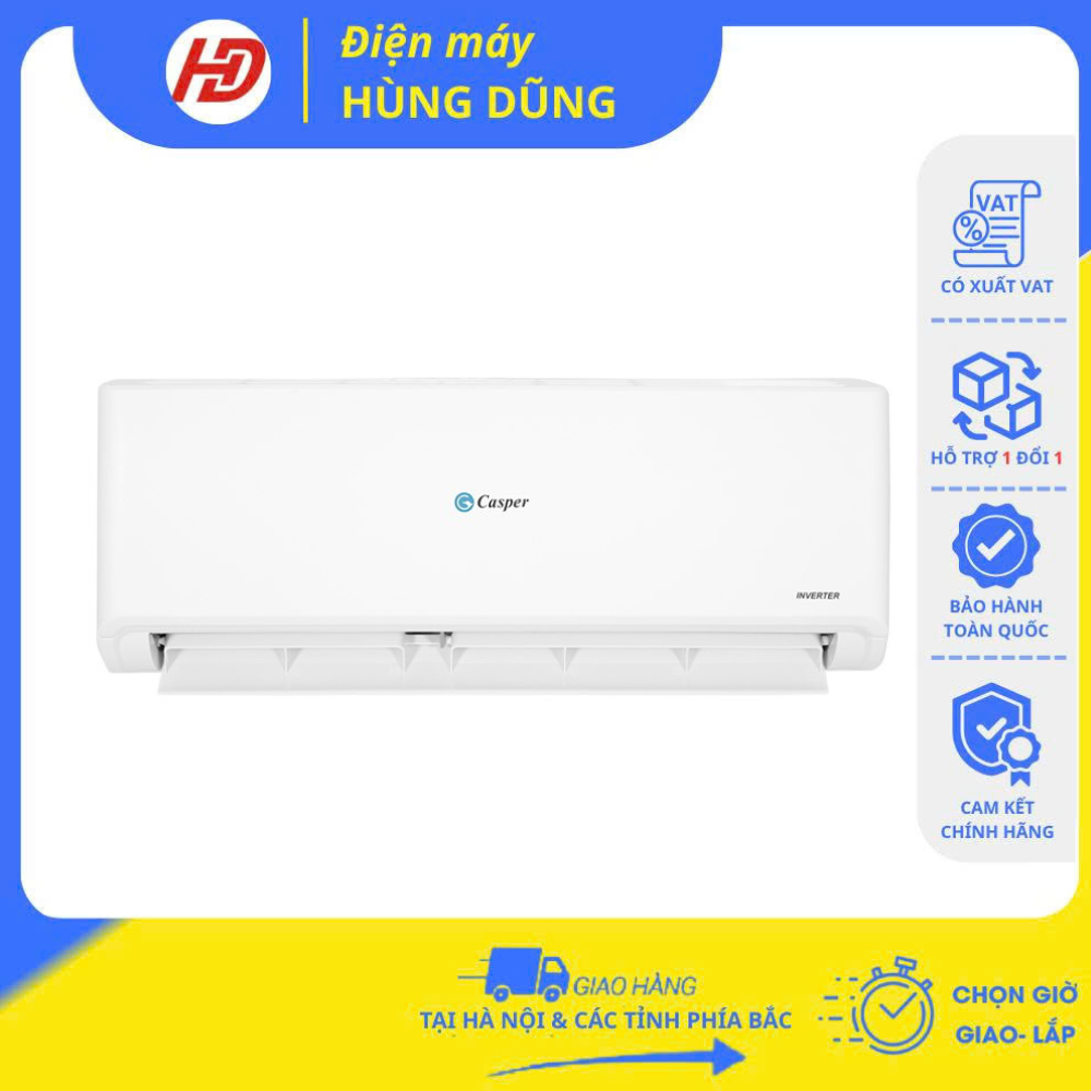[GIAO LẮP TRONG NGÀY TẠI HÀ NỘI ] Điều hòa 1 chiều 9000BTU inverter Casper IC-09TL32 /GC-09IS33/GC-0