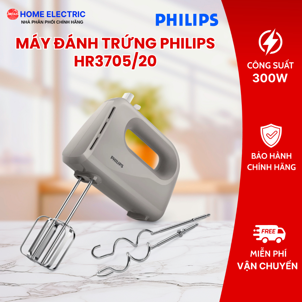 Máy đánh trứng Philips HR3705/20 300W