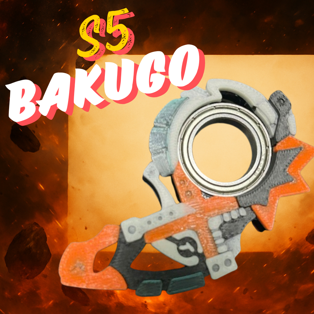 [S5 Bakugo] Keyrambit Bakugo MHA – Keyrambit Xả Stress - Nhựa In Cao Cấp, Vòng Bi Thép Siêu Mượt