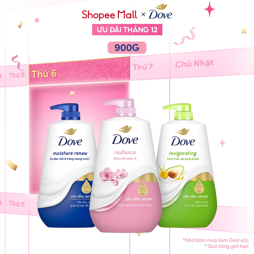Sữa Tắm Serum Dove Pro-Ceramide Giúp Da Đàn Hồi Và Căng Bóng 900g | BigBuy360 - bigbuy360.vn