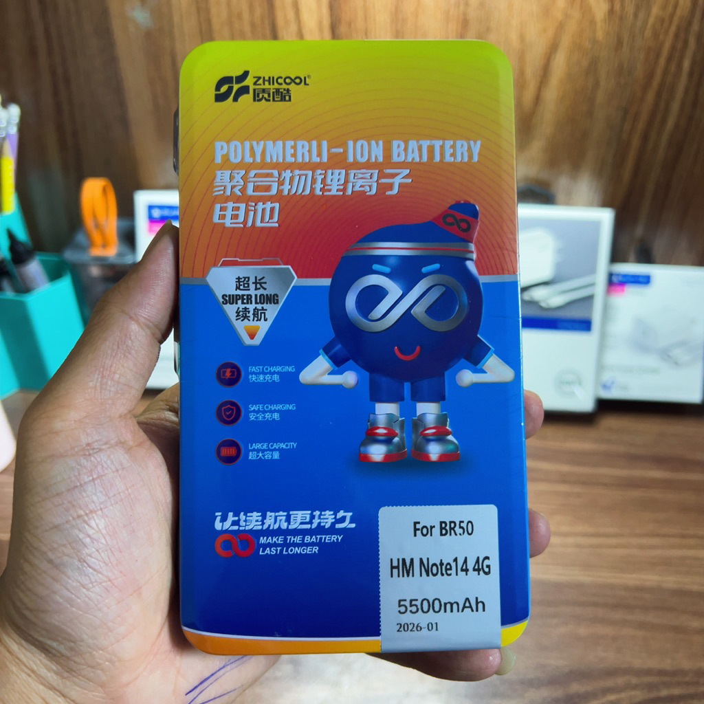 Pin Zhicool Xiaomi BR50 Redmi Note 14 4G Bảo Hành 1 Năm