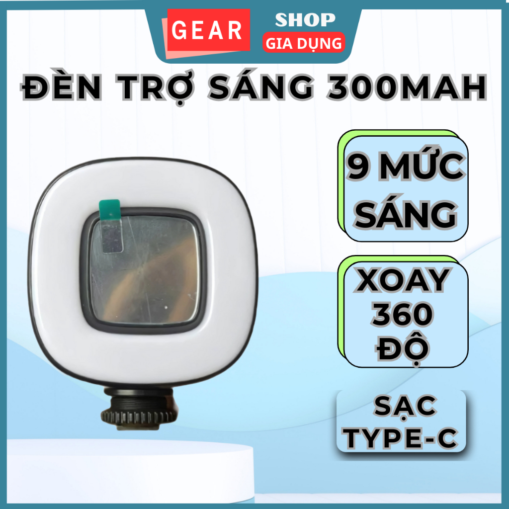 Đèn hỗ trợ ánh sáng GEARSHOP hỗ trợ anh sáng gimball, tripod khi quay video, chụp ảnh