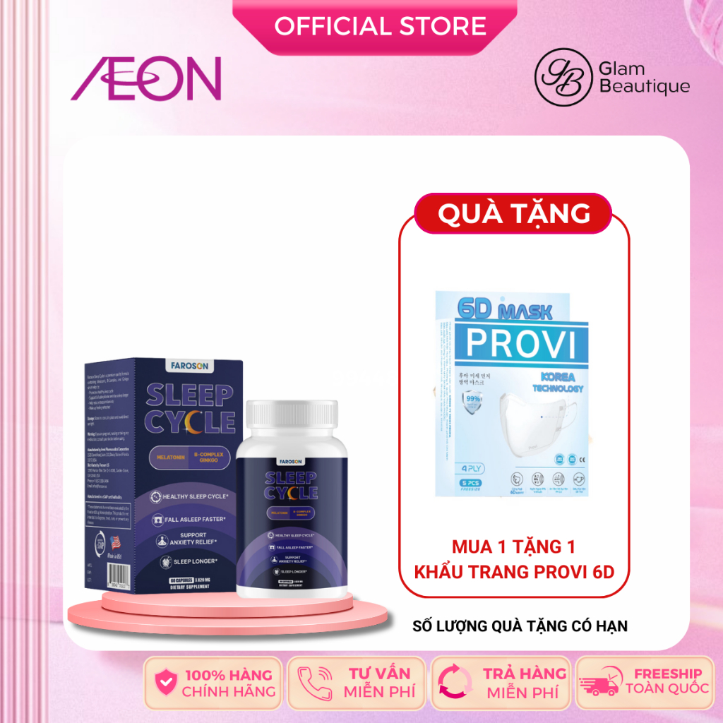 Viên Uống Hỗ Trợ Giấc Ngủ FAROSON Sleep Cycle Glam Beautique