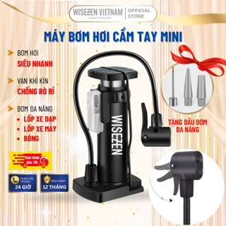  Bơm Xe Máy Xe đạp Nhỏ Gọn Wisezen đầu Van đa Năng  Siêu Nhẹ Dễ Dàng Di Chuyển Áp Suất Cao 