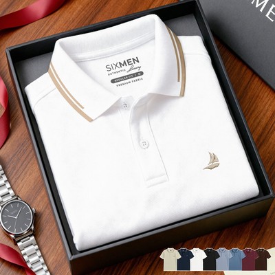 Áo polo nam cao cấp GALIO [Tặng Kèm Hộp Quà] Vải cá sấu FeelMax thoáng mát, thanh lịch - SIXMEN