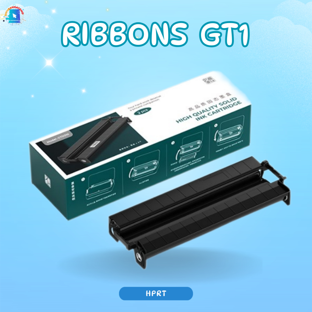 Ruy Băng Mực Than Dành Cho Máy In Hprt GT1 - In Màu Rõ Nét, Màu Ổn Định, Lớp Phủ Đồng Đều