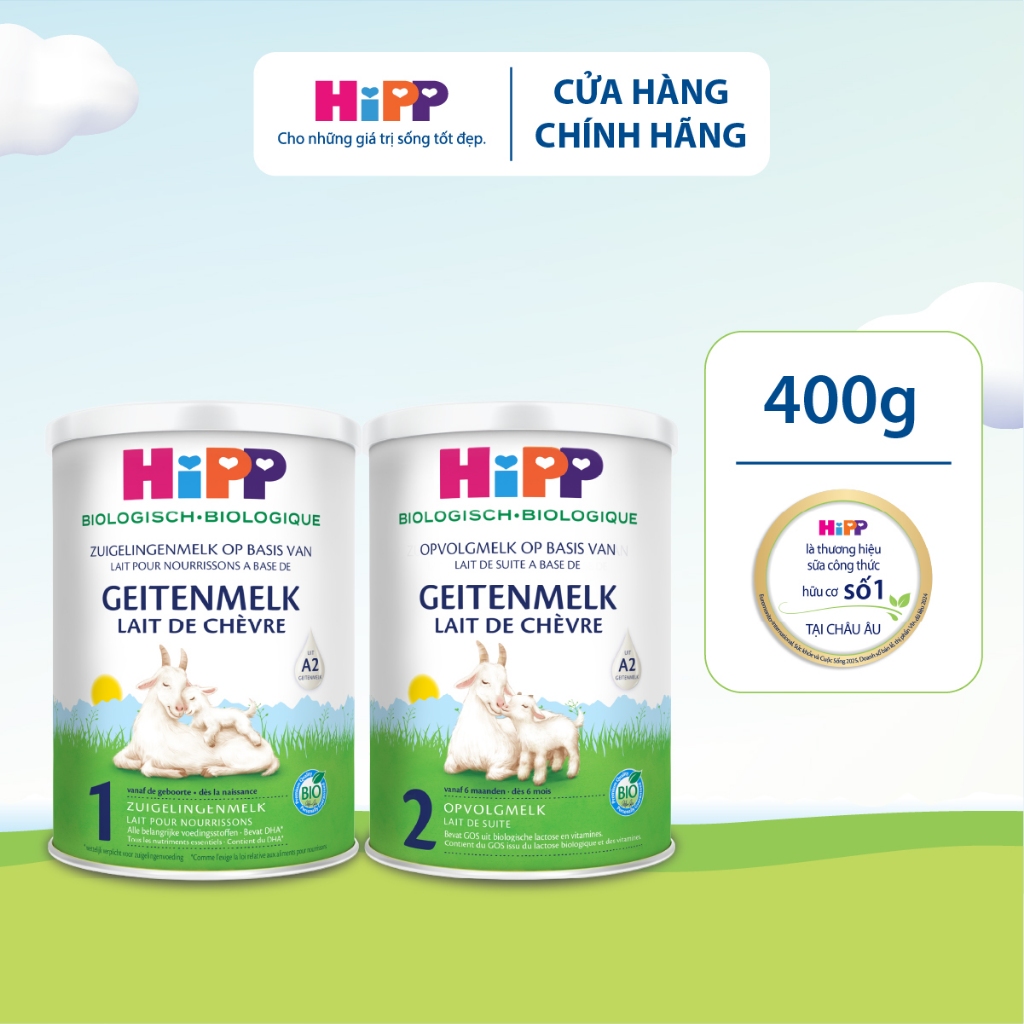 Đủ số_01 lon Sữa dê HiPP Organic 400g