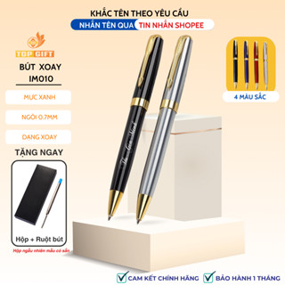  Bút ký cao cấp khắc tên theo yêu cầu TopGift IM010 Xoay mở ngòi - Quà tặng sinh nhật thầy cô 