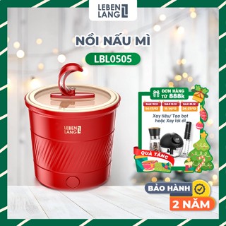   Bảo Hành 2 Năm  Nồi Lẩu Điện Mini Đa Năng Lebenlang LBL0606 Dung Tích 1.5L Lòng Inox 304 