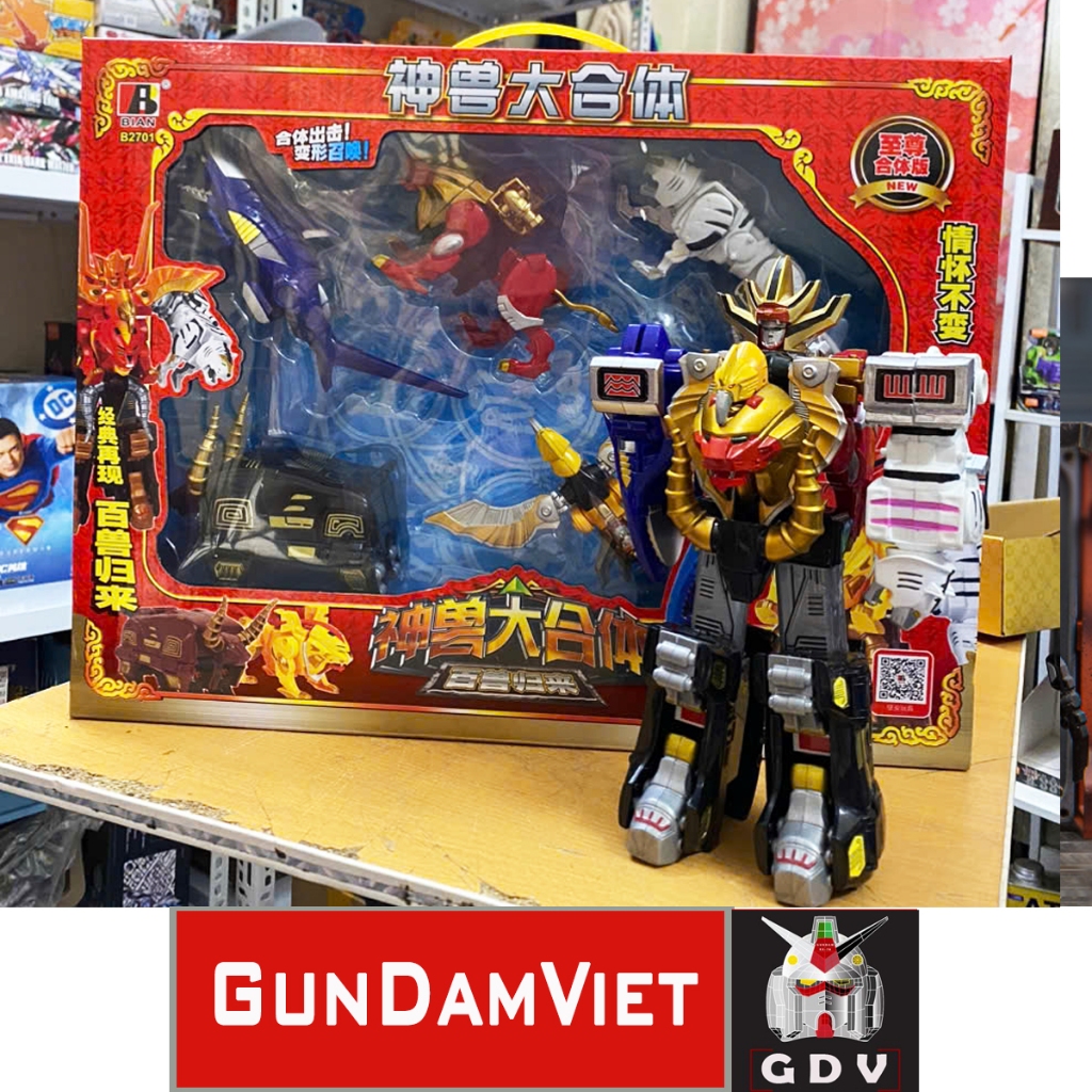 [Ảnh Thật] [Hàng Có Sẵn] Đồ chơi Robot Siêu nhân Gaoranger China Chuẩn màu Gao King / Gao God