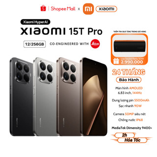  Điện Thoại Thông Minh Xiaomi 15T Pro 12 256GB - Bản Quốc Tế - Bảo Hành 24 Tháng 