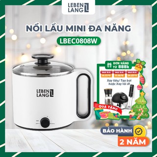  Nồi Lẩu Điện Mini Chống Dính Lebenlang LBEC0808 – Dung Tích 1500ml Thương Hiệu Đức Bảo Hành 2 Năm 