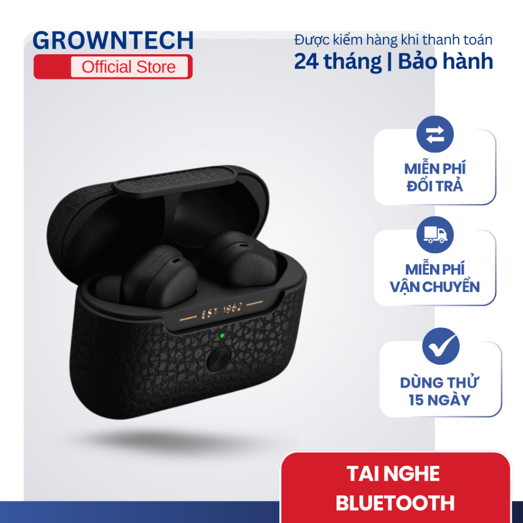 Tai Nghe Bluetooth Motif A.N.C Có Cảm Ứng Chạm Mic Thoại Kết Nối Cùng Lúc 2 Thiết Bị Pin Trâu Grown 