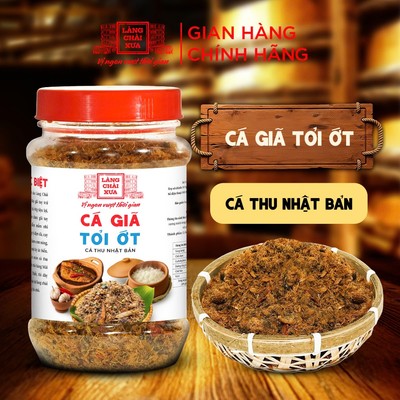 Cá giã tỏi ớt Làng Chài Xưa 90g loại đặc biệt ăn liền chuẩn vị xưa đậm đà ăn kèm cơm nóng cháo trắng