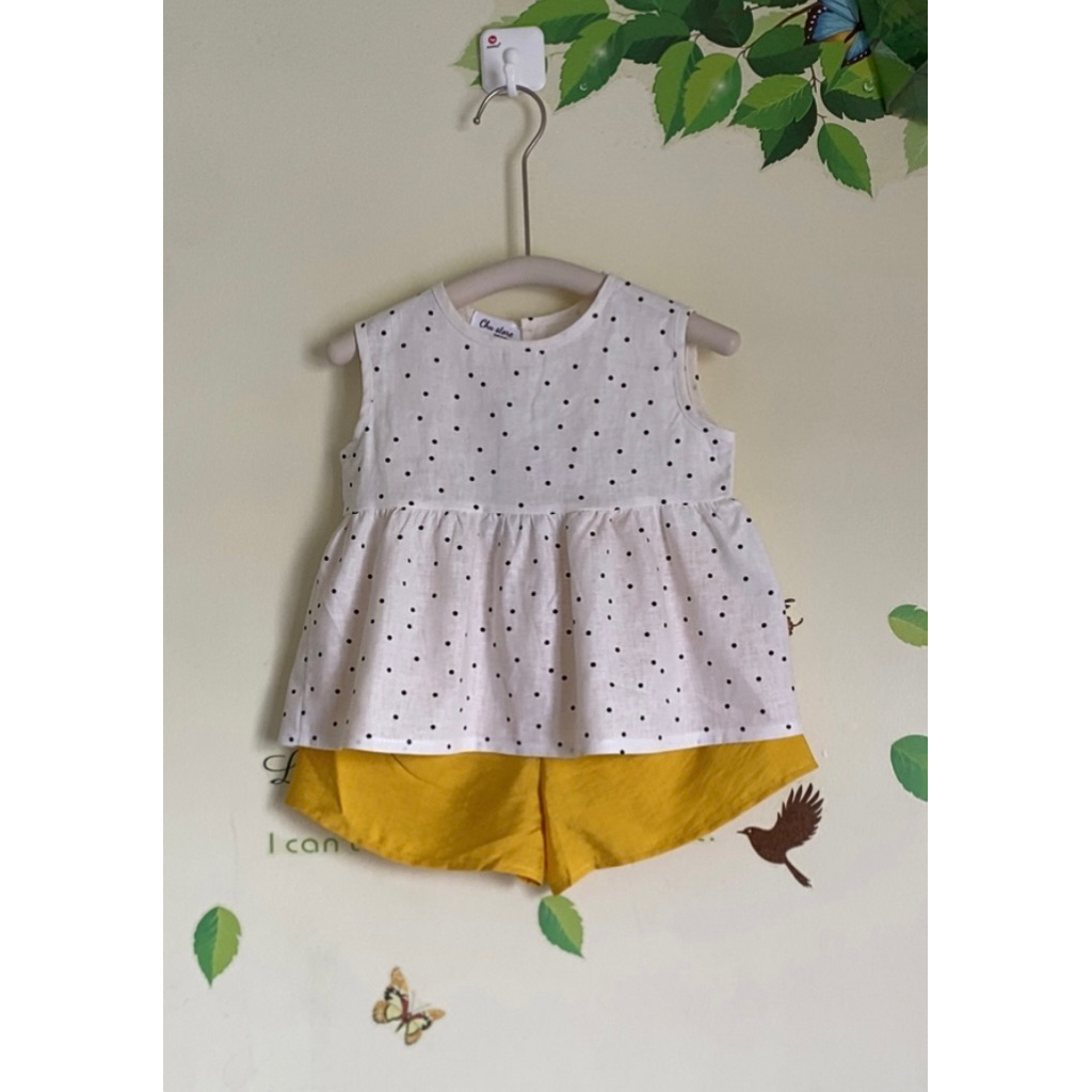 Chu store- set bé gái/ áo bé gái/ áo babydoll/ áo linen / đồ hè cho bé