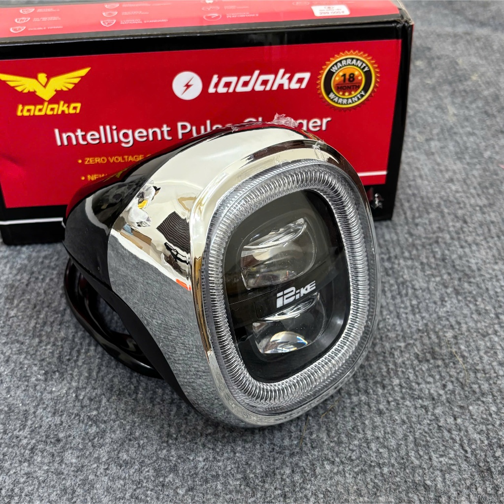 (FreeShip) Đầu Đèn M10 Lắp Xe điện 133-Giant 133S-133S Plus-M133 Mini Plus Đời Mới Viền LED 7 Màu M1