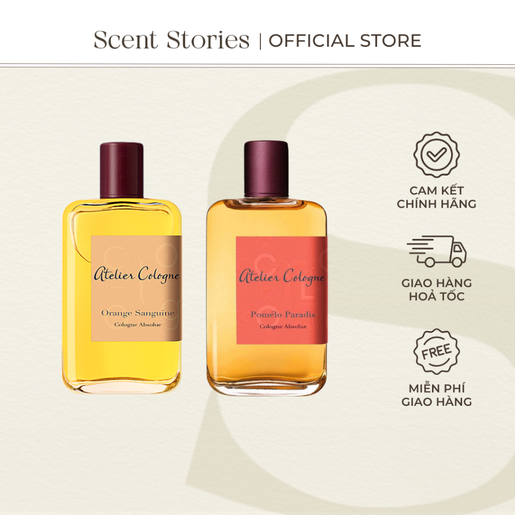 Ate Li Ơ Cologne - Nước Hoa Unisex - Mùi Cam Chanh Thanh Mát - Hợp Dùng Quanh Năm - Scent Stories