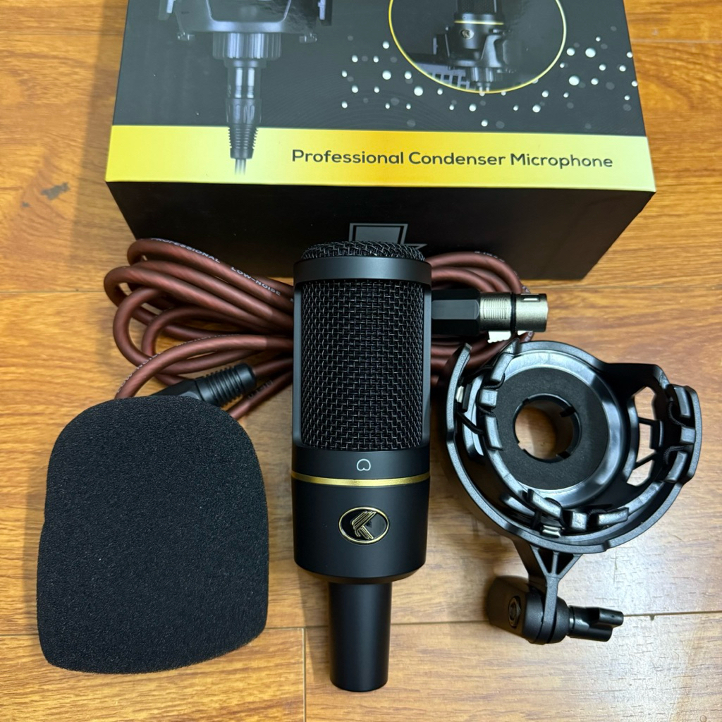 Mic hát livestream 48v KA999 bản Gen 2(2025) tặng dây canon dùng được tất cả sound card 48v và mixer