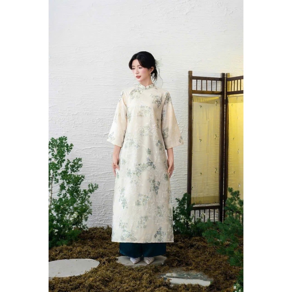 [ÁO DÀI TẾT 2026 - Rin Design] Áo dài Diệp Tú dáng xuông 4 tà kèm quần