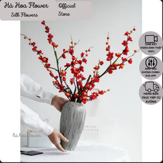  Cành Hoa Đào Cổ Mai Cổ Giả Cắm Bình Trang Trí Tết Cho Nhà Cửa - Hà Hoa Flower 