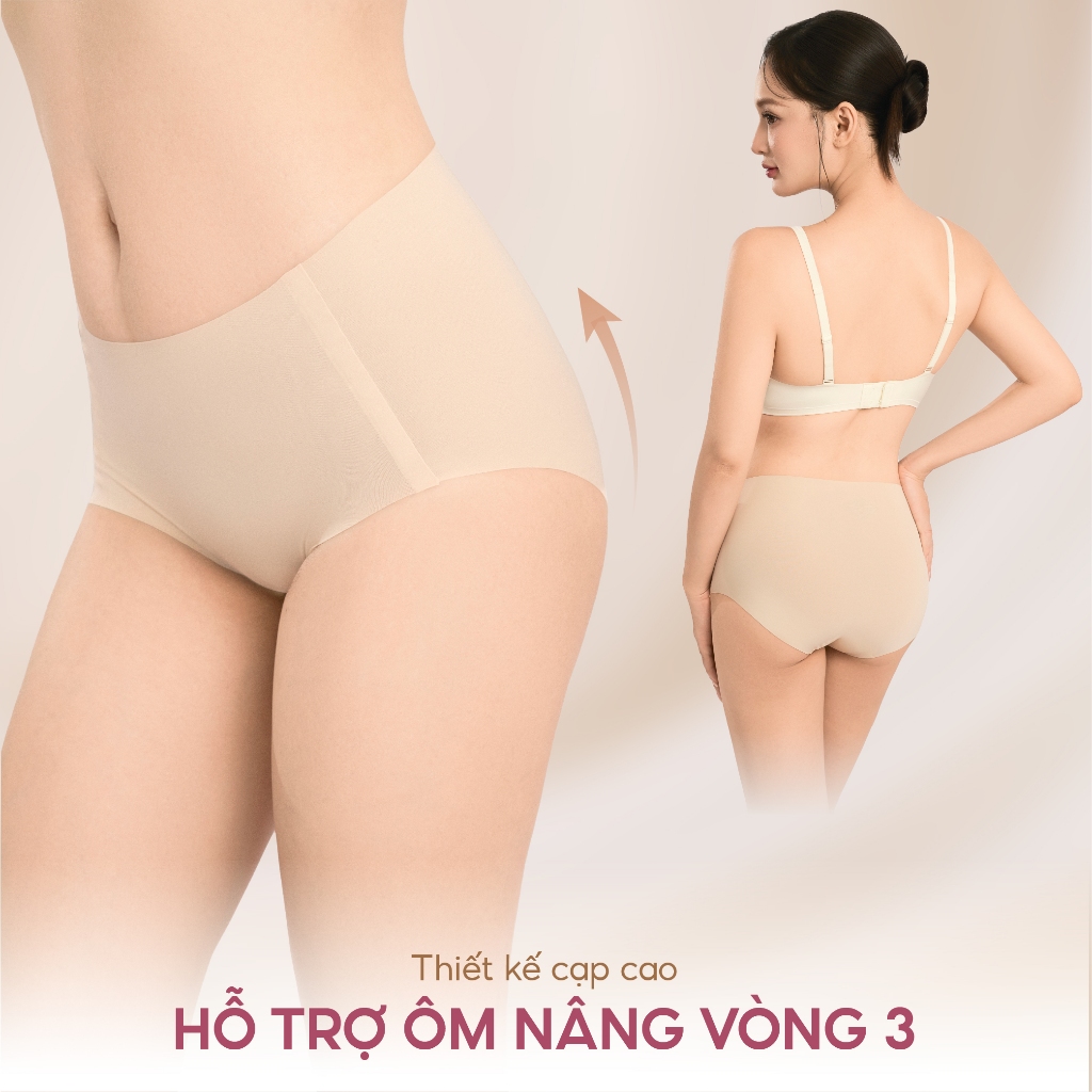 Quần Lót Nữ TSAM QLCC0187 Cạp Cao Thun Lạnh Mềm Mát Co Dãn Không Viền Không Đường May Tàng Hình Kháng Khuẩn | BigBuy360 - bigbuy360.vn