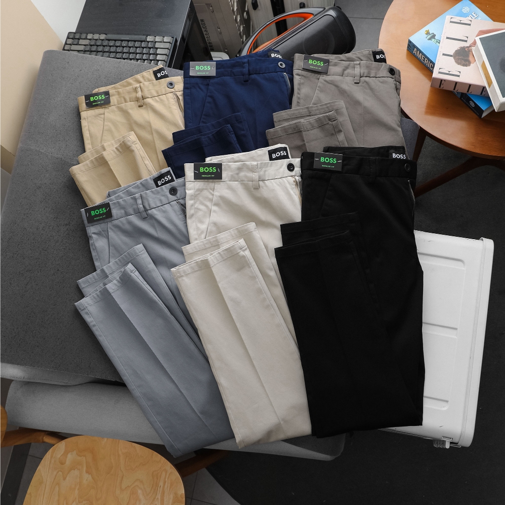 Quần dài nam vải kaki xuất xịn cao cấp, dày dặn co giãn mạnh, chuẩn form regular fit, Quần kaki nam 