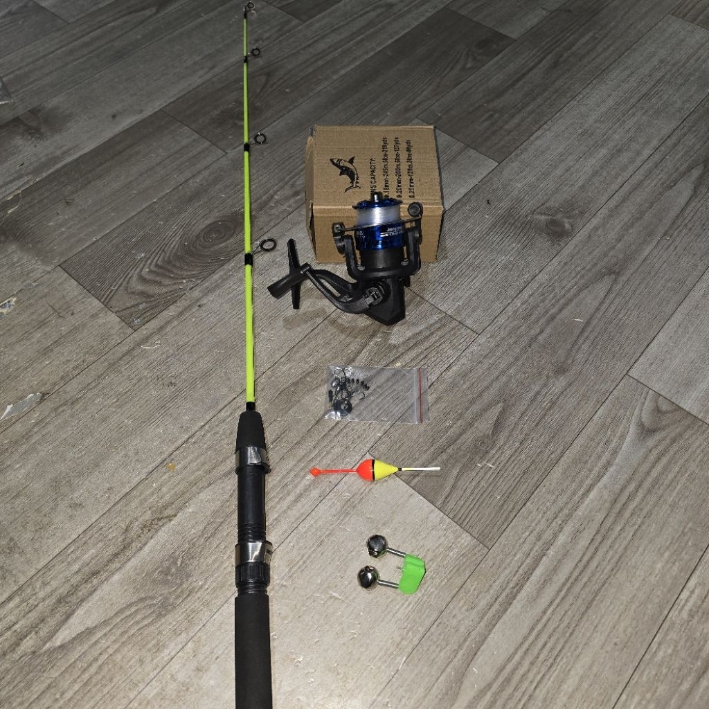 combo cần câu mini 1 khúc đặc 60cm và 80cm