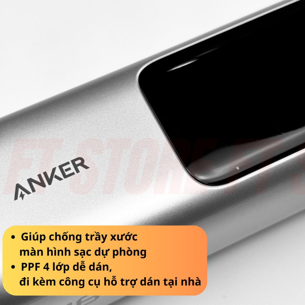 Miếng dán PPF cao cấp chống trầy màn hình Sạc Dự Phòng Anker Zolo 25000mAh 165W - A1695 | BigBuy360 - bigbuy360.vn