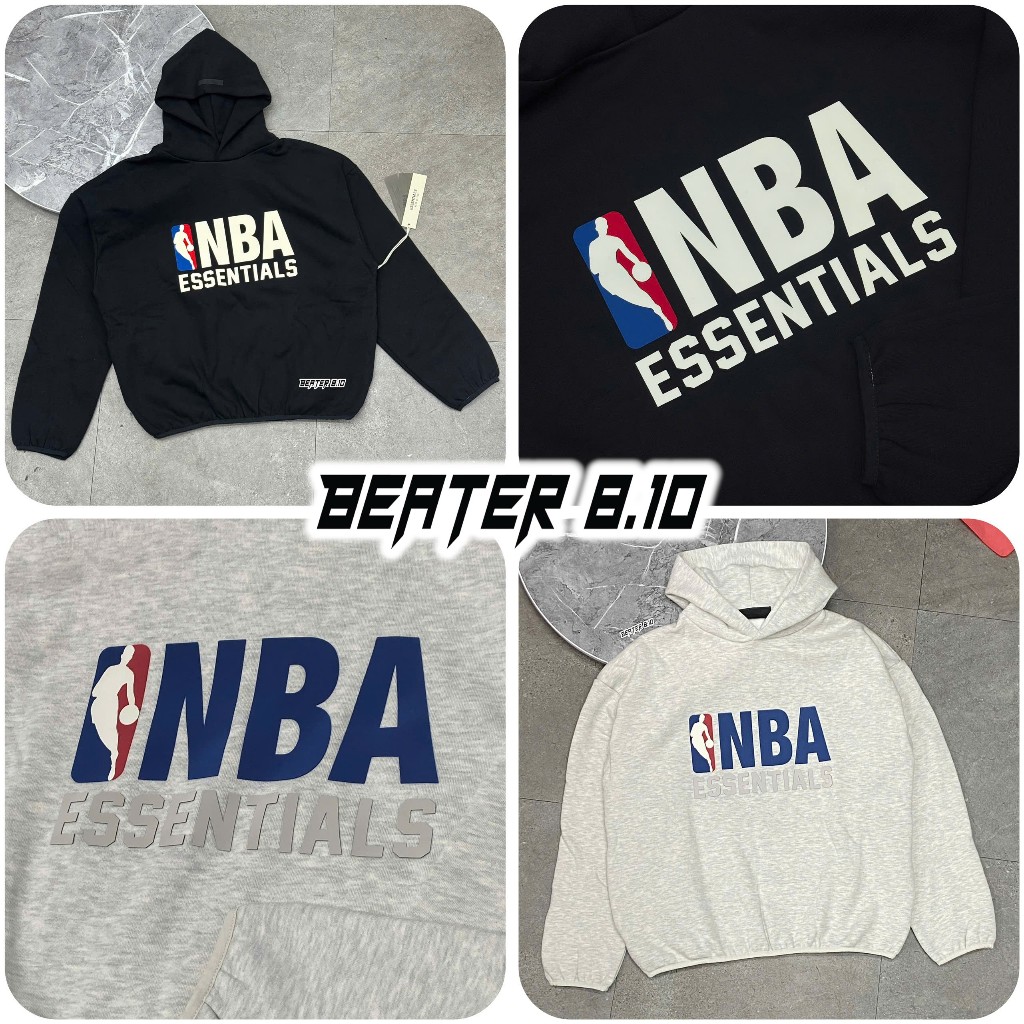 [Chính Hãng] Áo Hoodie Thời Trang Fear Of God Essentials x NBA Black - 192AL246401F | Beater 8.10