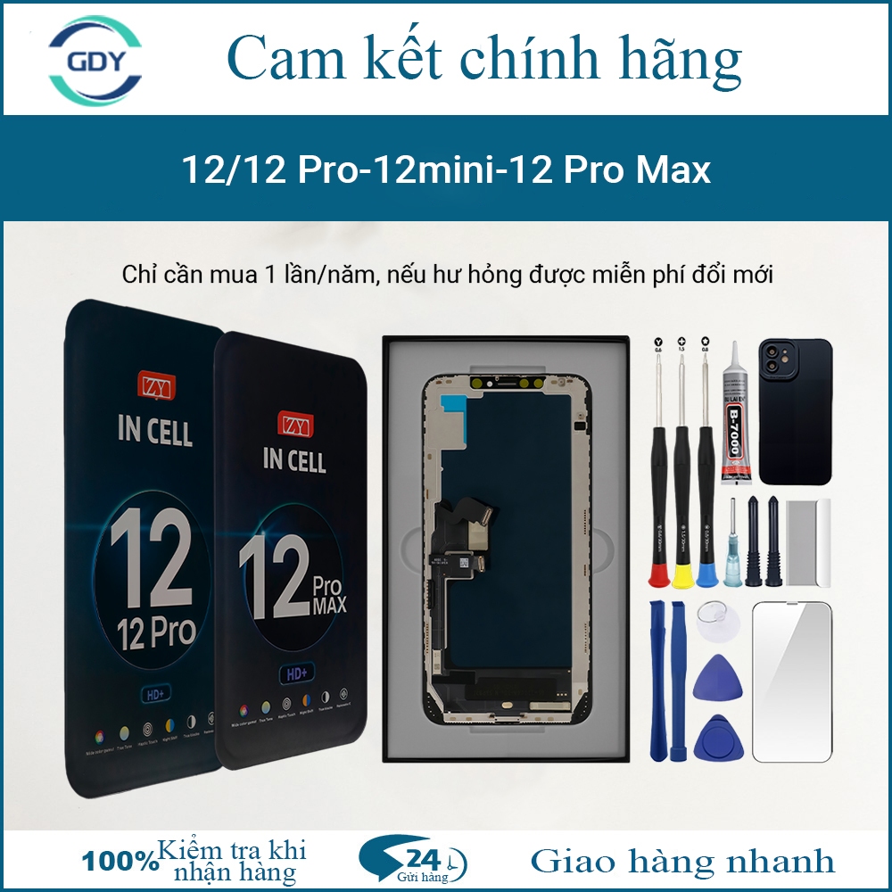 Màn hình ZY-GX chính hãng tương thích với IP 12/12 Pro/12 mini/12 Pro Max , Bảo hành 12T