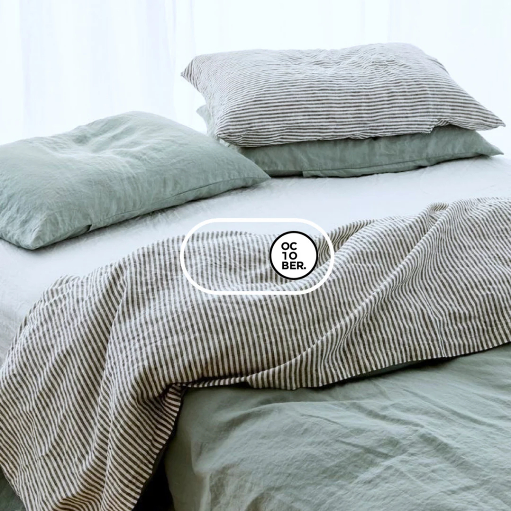 (HỎA TỐC) Combo 3 món COTTON ORGANIC MÀU TRƠN CAO CẤP KHÔNG XÙ phân phối bởi OCTOBER BEDDING