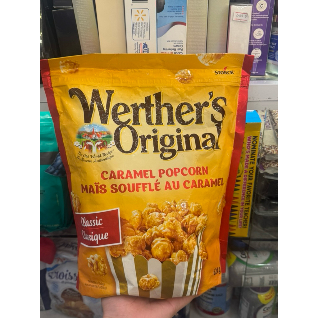 Bắp rang Werther's Original Popcorn Caramel Classic 624g