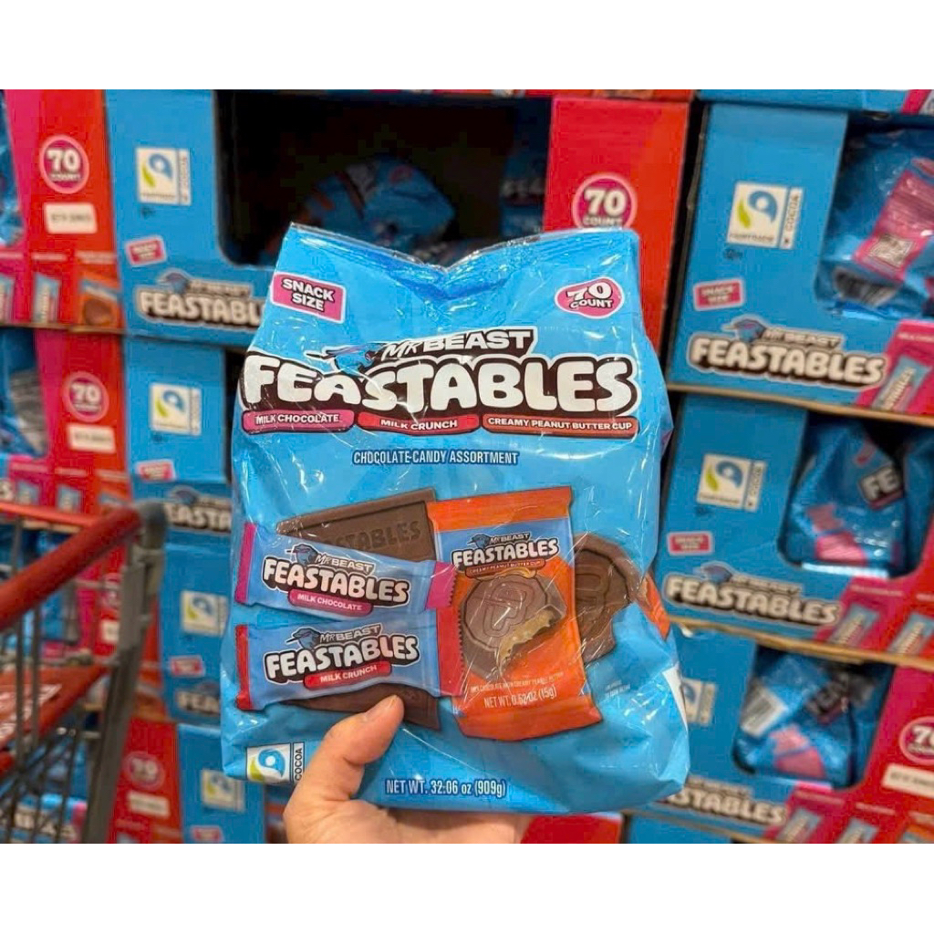 Kẹo Socola MR.BEAST FEASTABLES 909g Ngon Tuyệt Vời