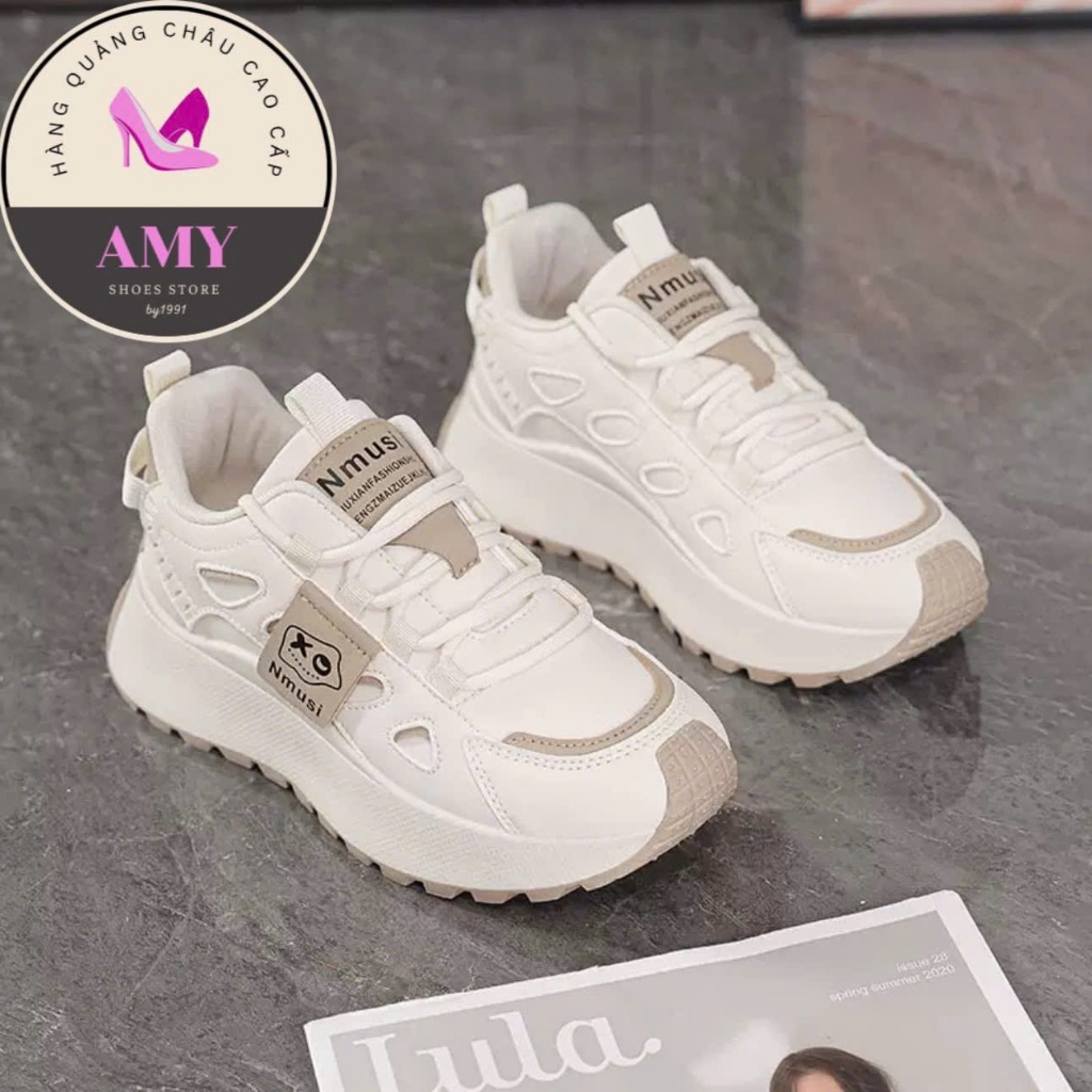 ( Hàng Mới Về ) Giày Thể Thao Sneaker Nữ Đế Bằng 5cm hách  chiều cao Phong Cách Hàn Quốc Hàng QC Cao Cấp mã (  K8132 )