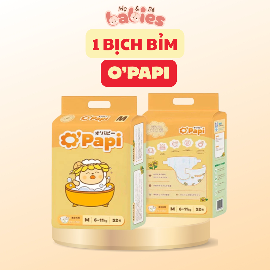 Tã Bỉm OPAPI Dán/Quần Chính Hãng Nội Địa Nhật NB58/S56/M52/M48/L46/XL42/XXL38