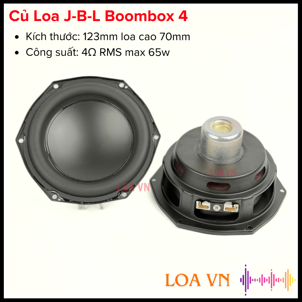 Củ loa Boombox 4 5 inch công suất 4ohm 65w nam châm từ neo âm thanh cực hay