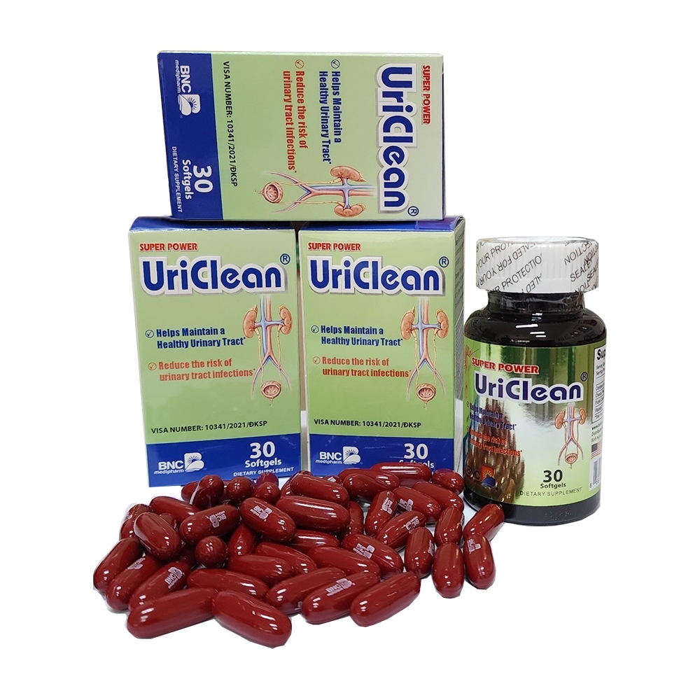 [CHÍNH HÃNG] Viên Uống Tiết Niệu BNC Medipharm Super Power UriClean Hỗ Trợ Giảm Viêm Đường Tiết Niệu